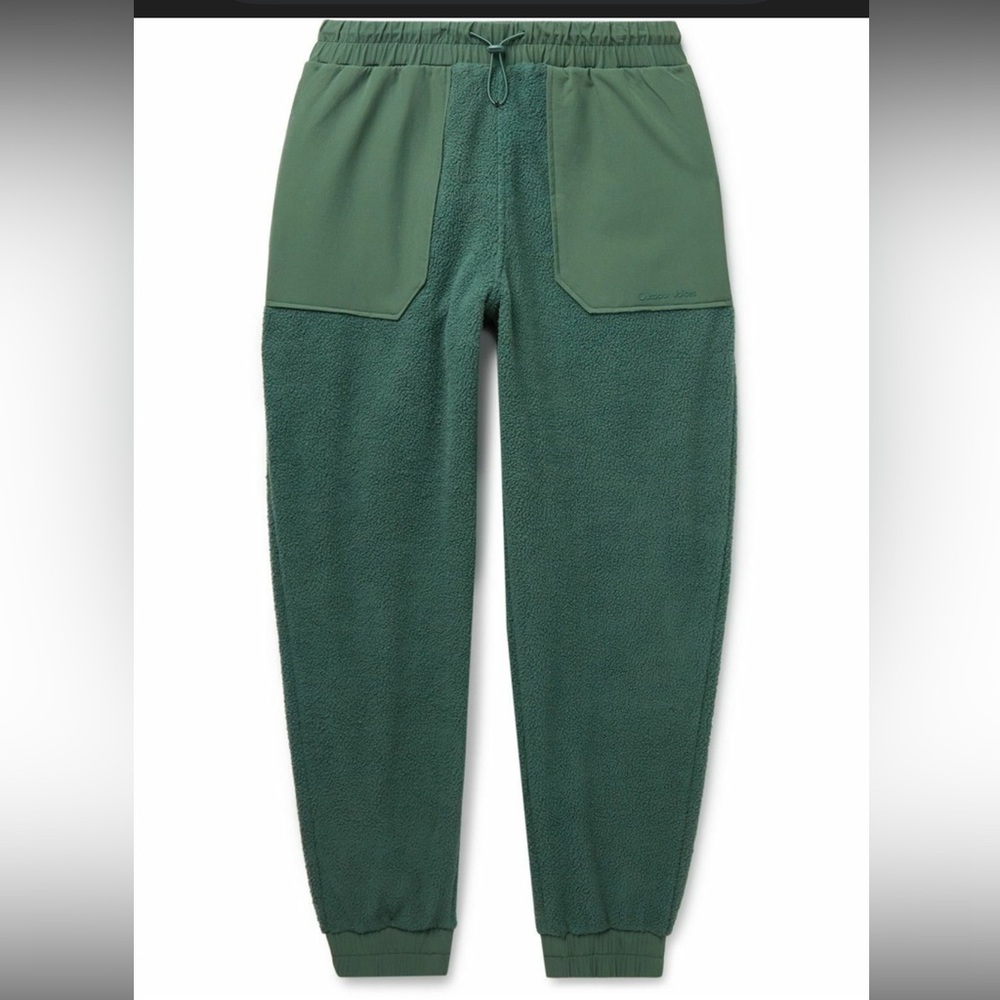 Outdoor Voices Tapered RecTrek-Panelled PrimoFleece Track Pants Green Medium - Picture 3 of 10